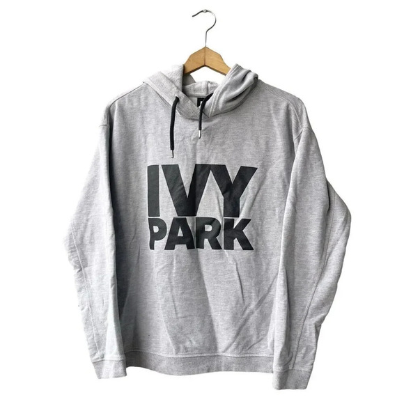 Ivy Park Hoodie Men’s Size Small Gray Sweatshirt Streetwear  Hip hop Music Rap - Picture 1 of 3